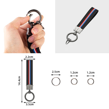 Keyzone Striped Keychain