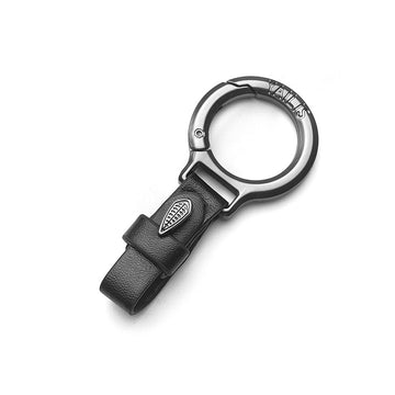 Keyzone unisex leather belt loop keychain keyring keyholder for car keys (KR01)