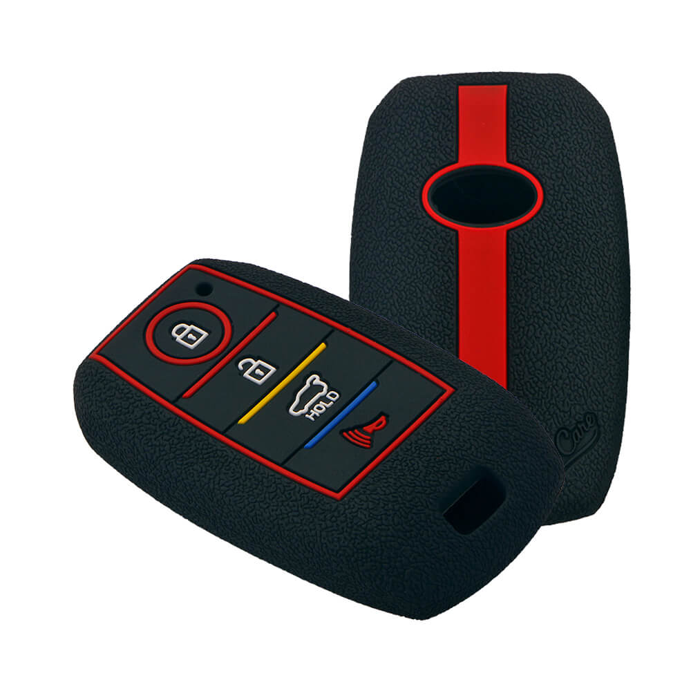 Keycare silicone key cover fit for : Kia Seltos 4 button smart key (KC-49) - Keyzone