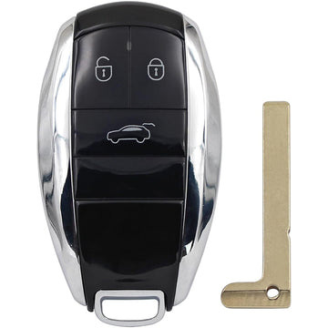 Aftermarket Smart Key Shell Compatible for Bentley Bentayga 3 Button Smart Key