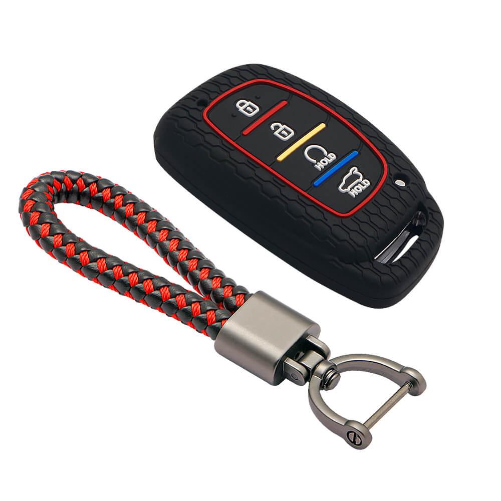 Keycare TPU Key Cover and Keychain For Hyundai : Alcazar, Creta 2021 4