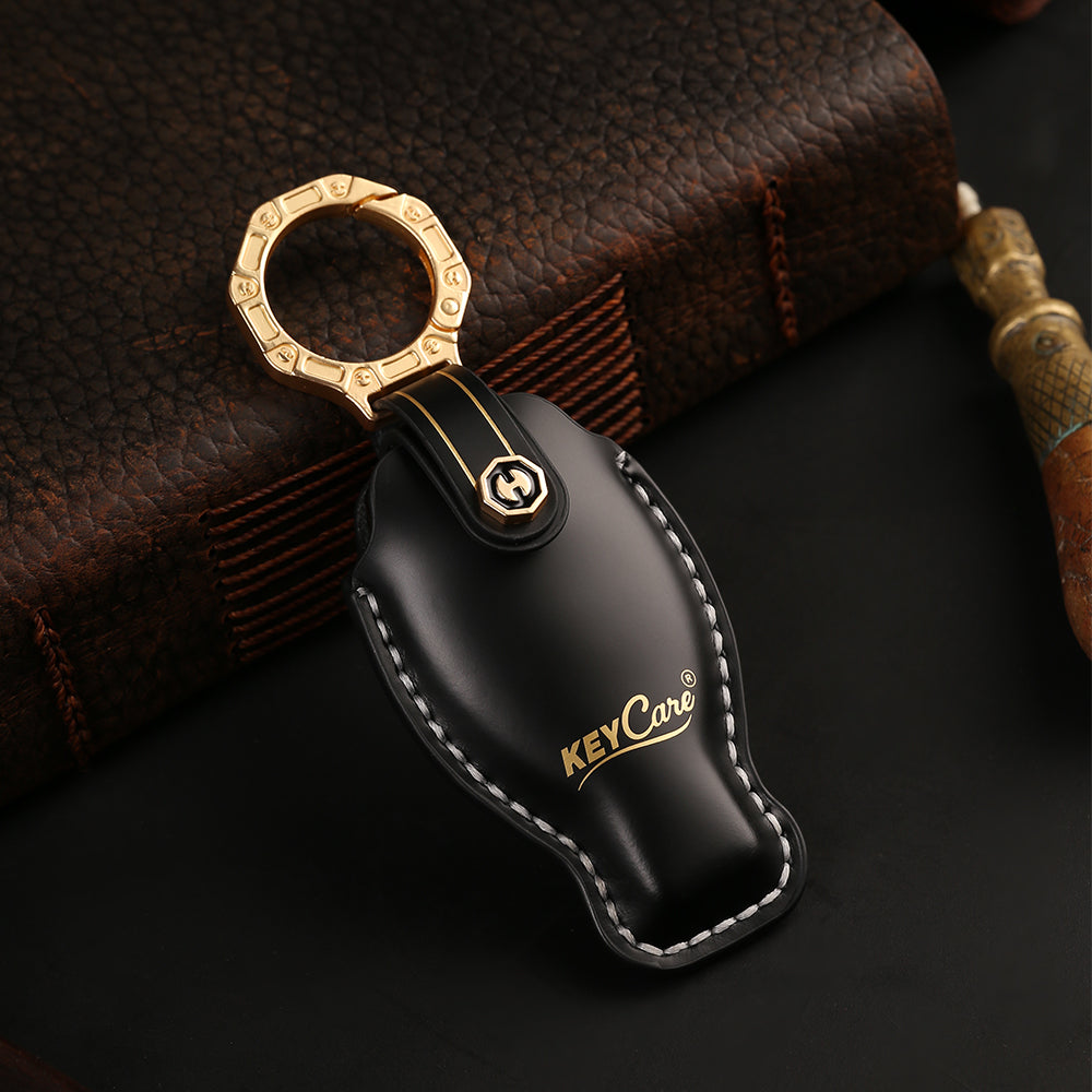 Mercedes leather key fob shop cover