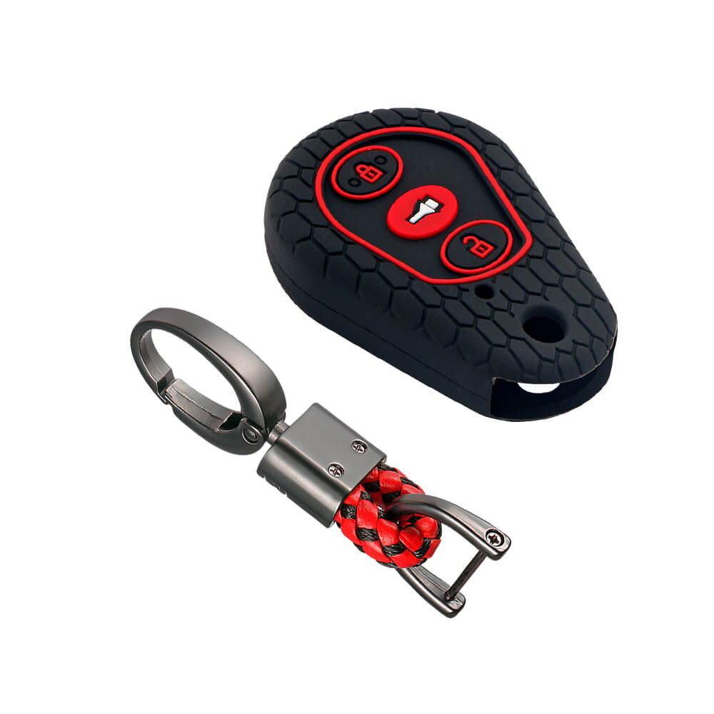 Keycare silicone key cover and keyring fit for : Scorpio hanging remote (KC-02, Alloy Keychain) - Keyzone