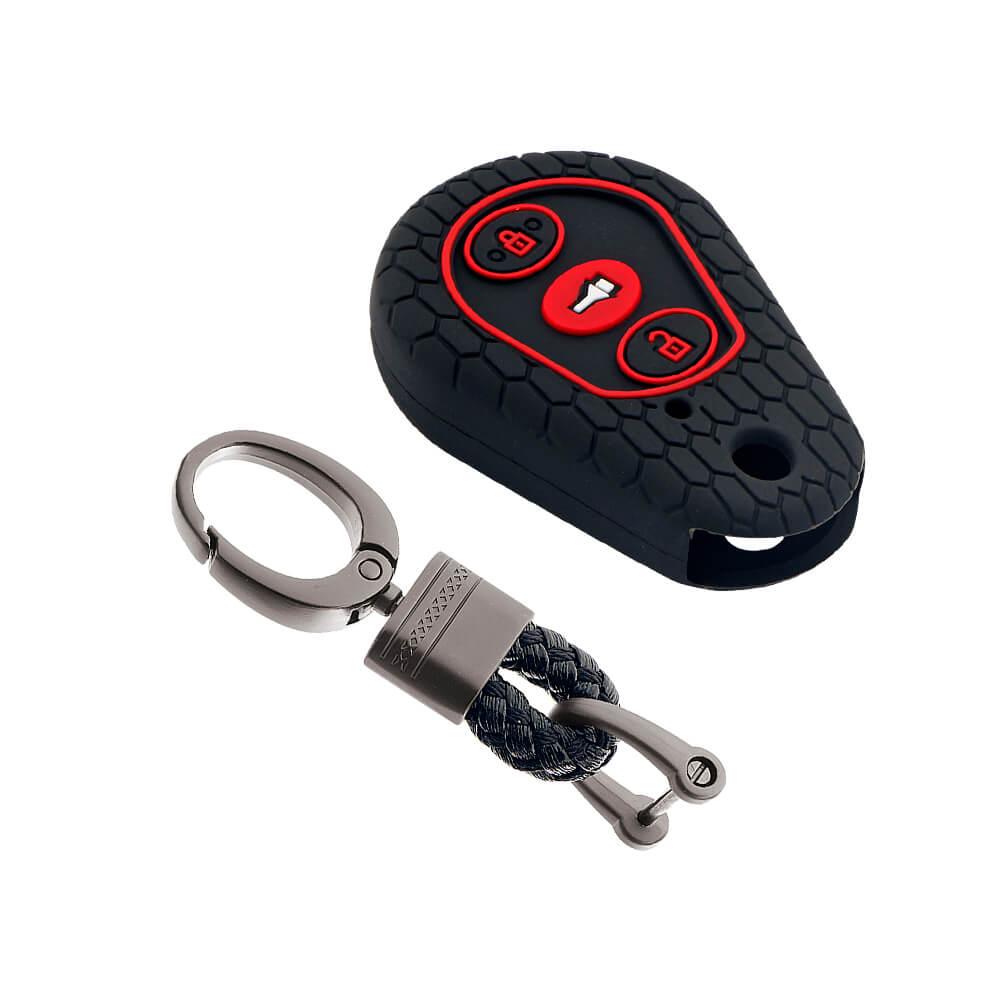 Keycare silicone key cover and keyring fit for : Scorpio hanging remote (KC-02, Alloy Keychain) - Keyzone