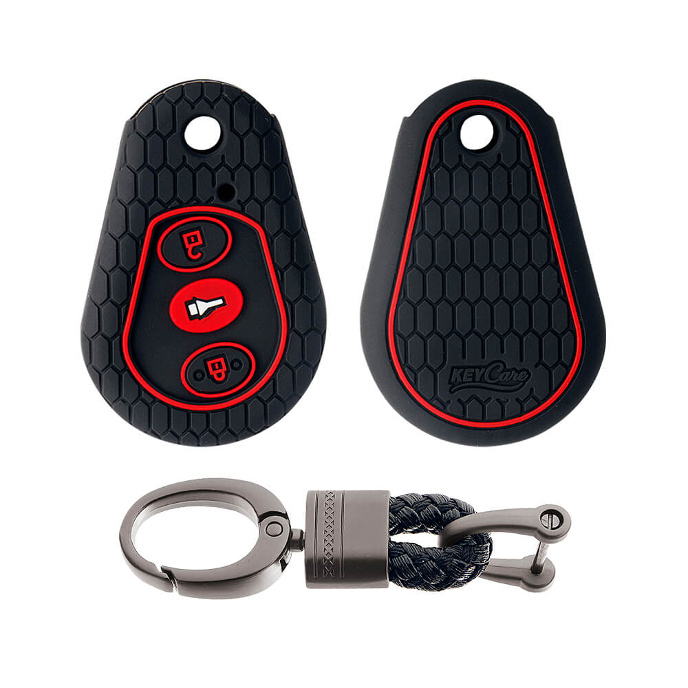 Keycare silicone key cover and keyring fit for : Scorpio hanging remote (KC-02, Alloy Keychain) - Keyzone