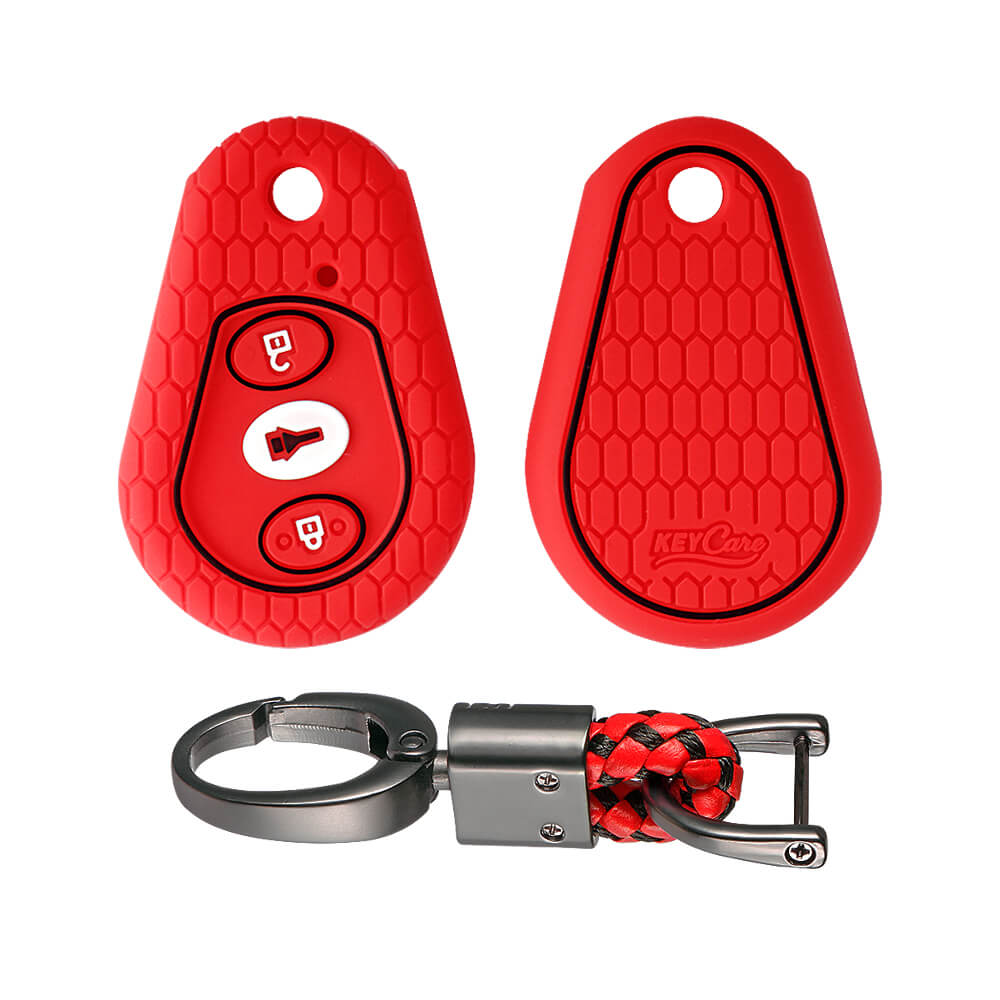 Keycare silicone key cover and keyring fit for : Scorpio hanging remote (KC-02, Alloy Keychain) - Keyzone