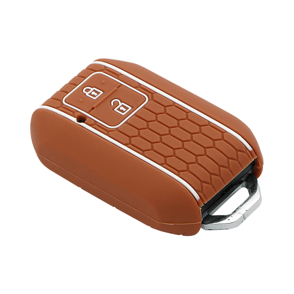 Keycare silicone key cover fit for : Glanza, Urban Cruiser Hyryder, Rumion 2 button smart key (KC-05) - Keyzone