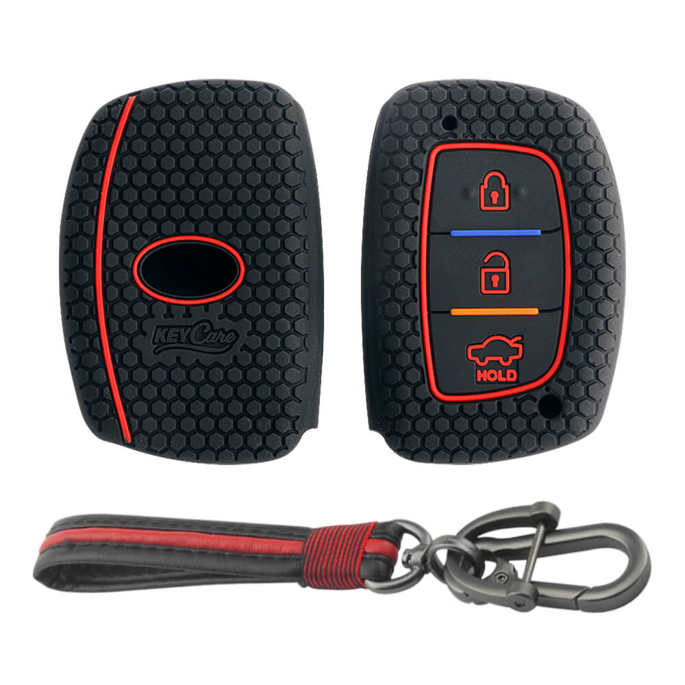 Car Key Case Cover With Lanyard Keychain For I10 I20 Ix20 I30 Ix35 For Kia  For Ceed For Soul For Sportage For Venga