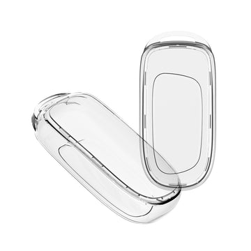 Keyzone clear TPU key cover compatible for Jeep Compass, Trailhawk smart key (CLTP28)