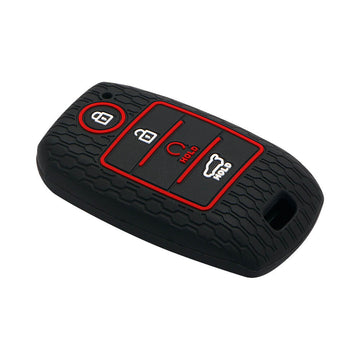 Keycare silicone key cover fit for : Sonet, Seltos 2020, Carens, Seltos X-line 4 button smart key (KC-61)