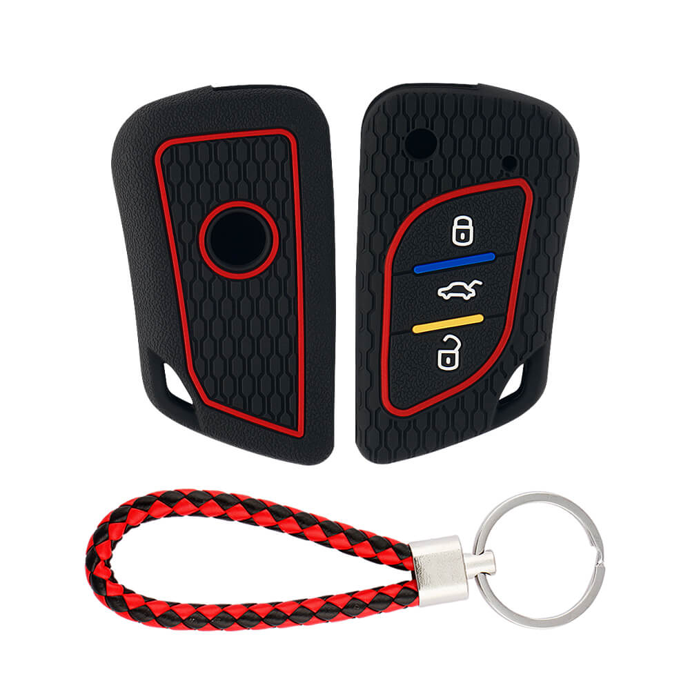 Keycare silicone key cover and keyring fit for : KD/Xhorse LX-B30 universal remote flip key (KC-69, KCMini Keyring) - Keyzone