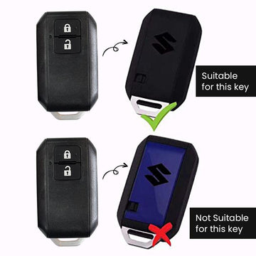 Keyzone ABS key cover for Baleno, Jimny, Grand Vitara, Xl6, Ignis, Swift, Ertiga, Fronx, Brezza, Dzire, Glanza, Urban Cruiser Hyryder, Taisor 2b smart key (ABS05)