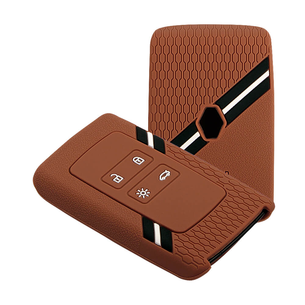 Keyzone striped key cover fit for : Triber, Kiger smart card (KZS-16) - Keyzone