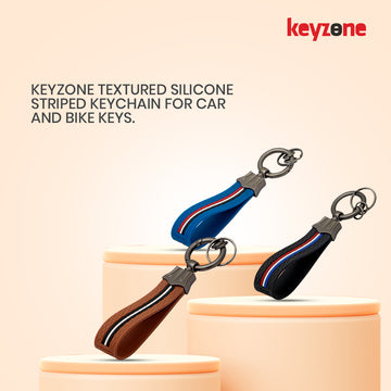 Keyzone Striped Keychain