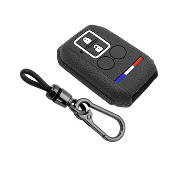 Keyzone silicone key cover and keychain for Baleno, Jimny, Grand Vitara, Xl6, Ignis, Swift, Ertiga, Fronx, Brezza, Dzire, Glanza, Urban Cruiser Hyryder, Urban Cruiser Taisor 2b smart key (LKZ05, Domi)