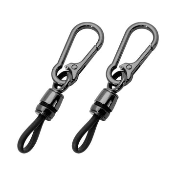 Keyzone pack of 2 Universal Keychain for Men and Women, Simple Key Ring Clip, Double layer buckle Car Key chain (Packof2)