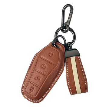 Keyzone royal leather key cover for BYD Seal, Atto 3 smart key (RL85)