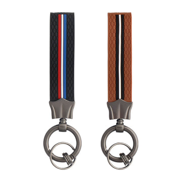 Keyzone Striped Keychain (Pack of 2)