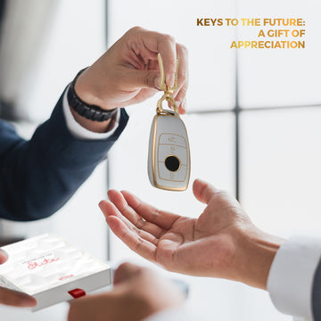 Keyzone DTPU key cover & keychain for E-Class S-Class A-Class C-Class G-Class 2020 Onwards New Smart Key (DTP70, DAlloy)