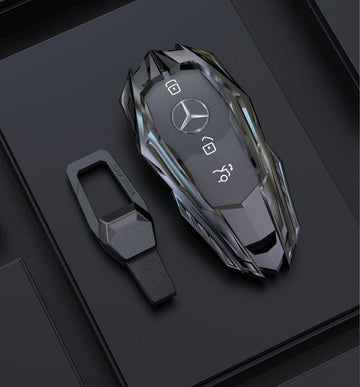 Keyzone TRF series key cover for E-Class S-Class A-Class C-Class G-Class 2020 Onwards 4 button smart key (TRF70_wb)