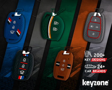 2 Pieces Car Key Case Leather Car Key Holder Car Key Fob Key Fob Holder Key  Case for Car Keys with Metal Hook Key Fob Protector for Remote Key Fob