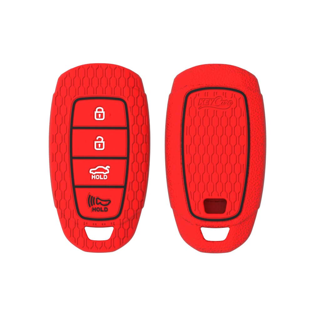 Keycare silicone key cover fit for : Verna 2020 4 button smart key (KC-60) - Keyzone