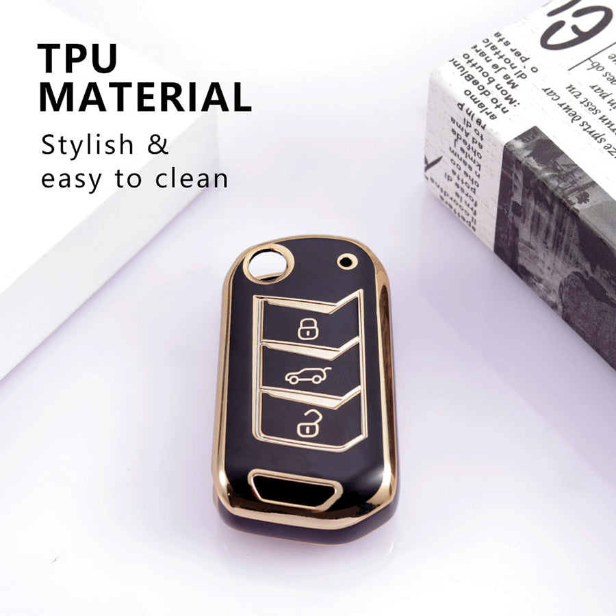 Keycare TPU Key Cover For Mahindra : Marazzo, TUV300 Plus, Scorpio, Thar 2020, XUV700, XUV300, Bolero 2020, XUV400, Scorpio-N flip key (TP09) - Keyzone