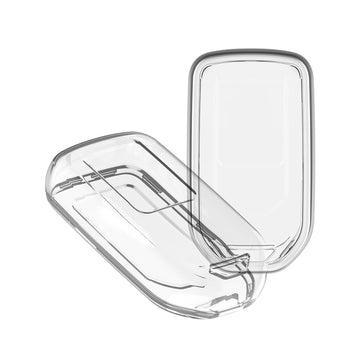 Keyzone clear TPU key cover fit for City, Elevate, Civic, Jazz, Brio, Amaze, CR-V, WR-V, BR-V, Mobilio, Accord 2b/3b/4b/5b Smart Key (CLTP24) - Keyzone