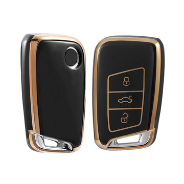 Keyzone TPU Key Cover For Skoda : Superb, Kodiaq, Octavia 2014 Onwards Smart Key (TP40) - Keyzone