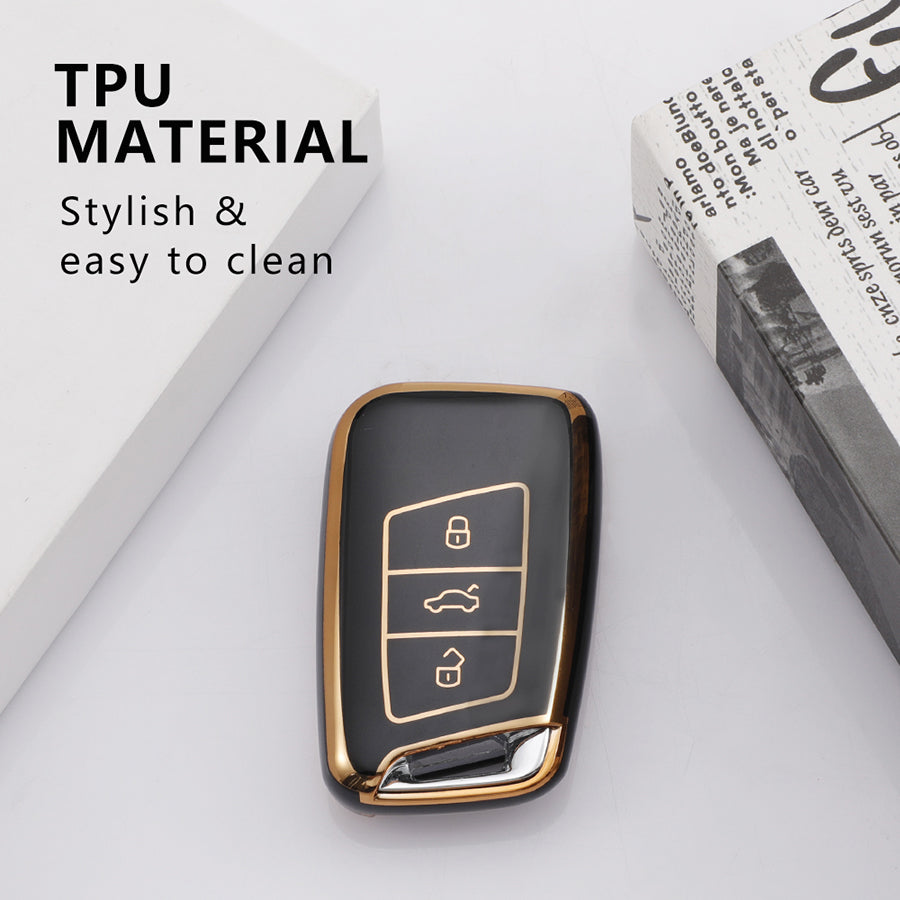 Keyzone TPU Key Cover For Volkswagen : Tiguan, Jetta, Passat Highline